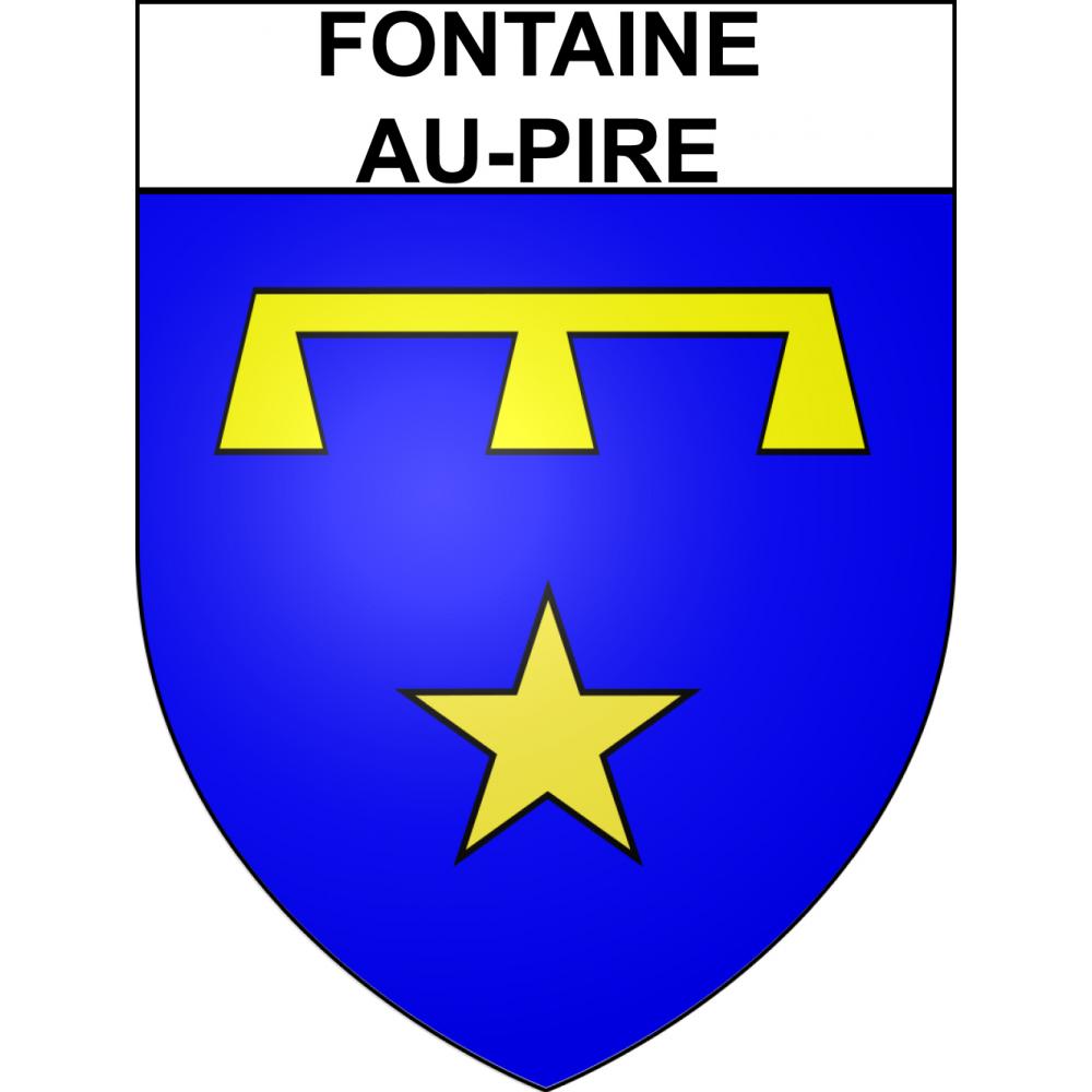 Fontaine-au-Pire 59 ville sticker blason écusson autocollant adhésif