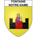 Adesivi stemma Fontaine-Notre-Dame adesivo