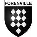 Forenville 59 ville sticker blason écusson autocollant adhésif