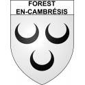 Forest-en-Cambrésis Sticker wappen, gelsenkirchen, augsburg, klebender aufkleber