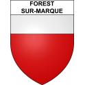 Forest-sur-Marque 59 ville sticker blason écusson autocollant adhésif