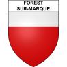 Stickers coat of arms Forest-sur-Marque adhesive sticker