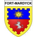 Fort-Mardyck 59 ville sticker blason écusson autocollant adhésif