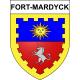 Fort-Mardyck Sticker wappen, gelsenkirchen, augsburg, klebender aufkleber