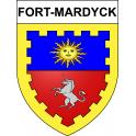 Fort-Mardyck Sticker wappen, gelsenkirchen, augsburg, klebender aufkleber