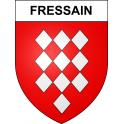 Fressain Sticker wappen, gelsenkirchen, augsburg, klebender aufkleber