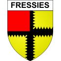 Fressies 59 ville sticker blason écusson autocollant adhésif