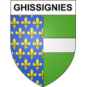 Adesivi stemma Ghissignies adesivo