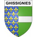 Ghissignies Sticker wappen, gelsenkirchen, augsburg, klebender aufkleber