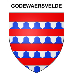 Godewaersvelde 59 ville sticker blason écusson autocollant adhésif