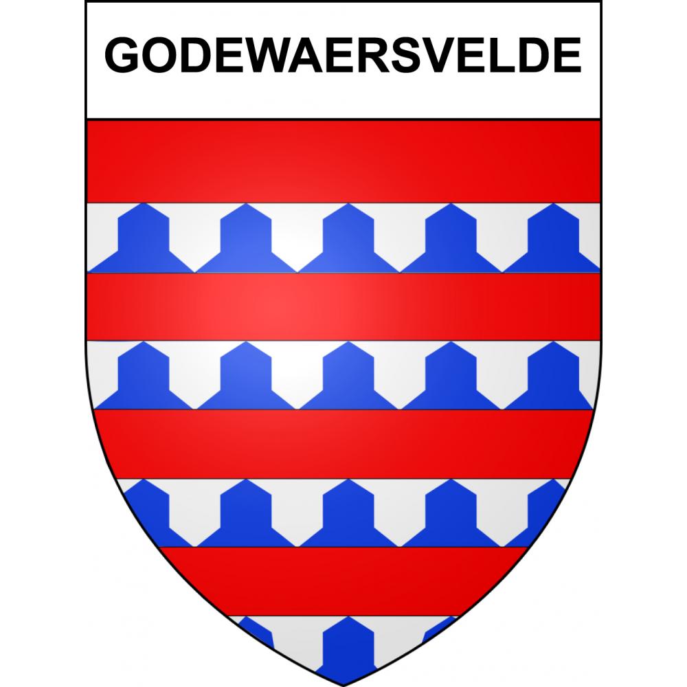 Godewaersvelde 59 ville sticker blason écusson autocollant adhésif