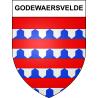 Godewaersvelde 59 ville sticker blason écusson autocollant adhésif