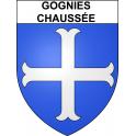Gognies-Chaussée Sticker wappen, gelsenkirchen, augsburg, klebender aufkleber