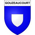 Gouzeaucourt 59 ville sticker blason écusson autocollant adhésif