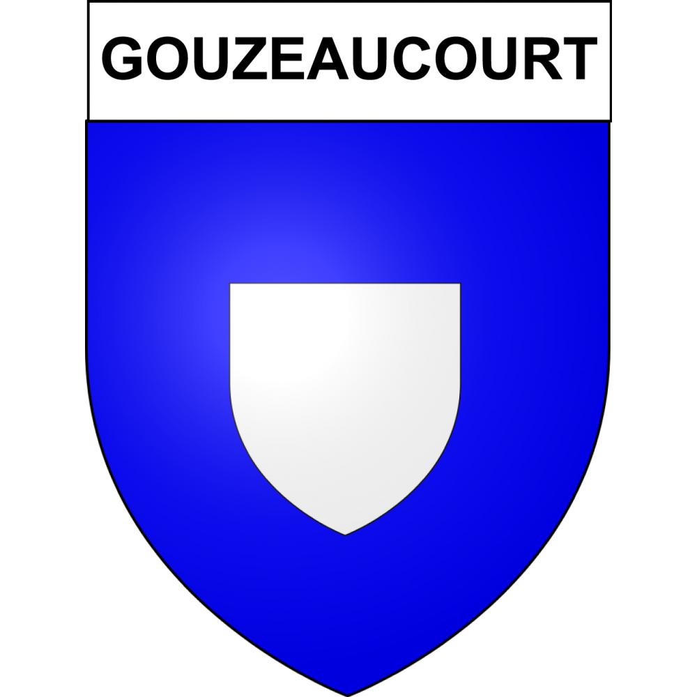 Gouzeaucourt 59 ville sticker blason écusson autocollant adhésif