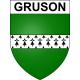 Gruson 59 ville sticker blason écusson autocollant adhésif