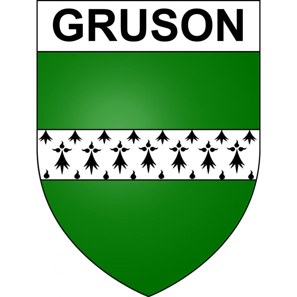 Stickers coat of arms Gruson adhesive sticker