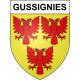 Stickers coat of arms Gussignies adhesive sticker