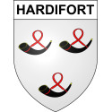 Stickers coat of arms Hardifort adhesive sticker