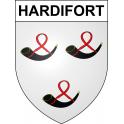 Hardifort Sticker wappen, gelsenkirchen, augsburg, klebender aufkleber