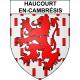 Haucourt-en-Cambrésis 59 ville sticker blason écusson autocollant adhésif