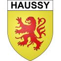 Haussy 59 ville sticker blason écusson autocollant adhésif