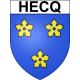 Stickers coat of arms Hecq adhesive sticker