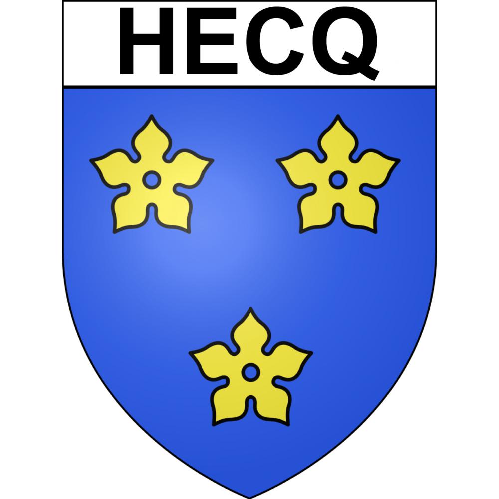 Hecq Sticker wappen, gelsenkirchen, augsburg, klebender aufkleber