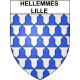 Pegatinas escudo de armas de Hellemmes-Lille adhesivo de la etiqueta engomada