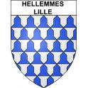 Hellemmes-Lille Sticker wappen, gelsenkirchen, augsburg, klebender aufkleber