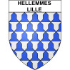 Hellemmes-Lille 59 ville sticker blason écusson autocollant adhésif