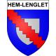 Hem-Lenglet Sticker wappen, gelsenkirchen, augsburg, klebender aufkleber