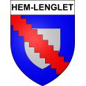 Hem-Lenglet Sticker wappen, gelsenkirchen, augsburg, klebender aufkleber