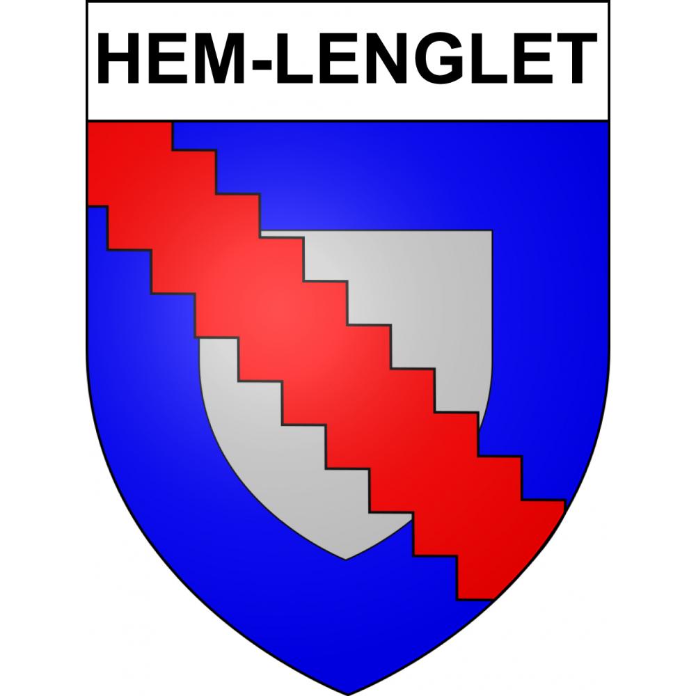 Hem-Lenglet Sticker wappen, gelsenkirchen, augsburg, klebender aufkleber
