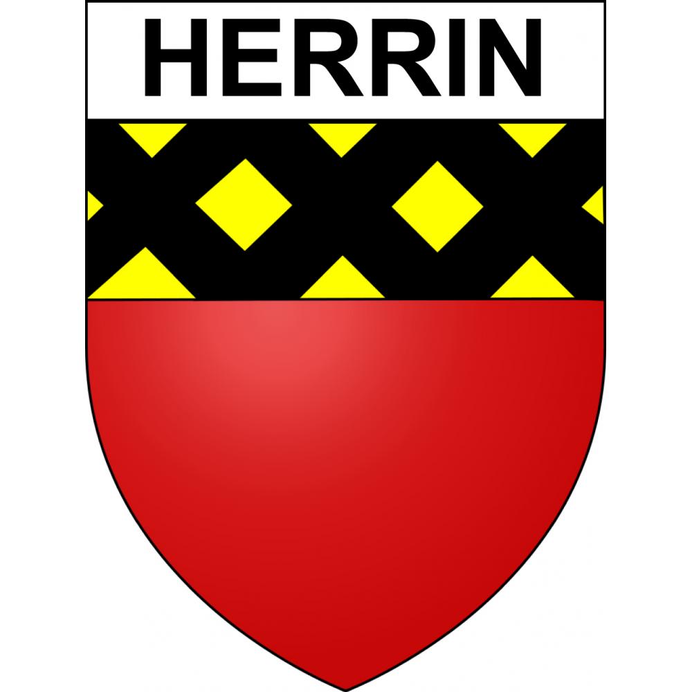 Pegatinas escudo de armas de Herrin adhesivo de la etiqueta engomada