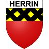 Pegatinas escudo de armas de Herrin adhesivo de la etiqueta engomada