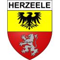 Herzeele Sticker wappen, gelsenkirchen, augsburg, klebender aufkleber