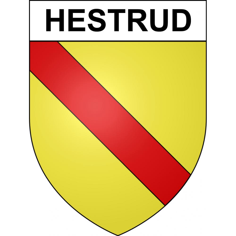 Hestrud 59 ville sticker blason écusson autocollant adhésif