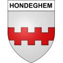 Hondeghem Sticker wappen, gelsenkirchen, augsburg, klebender aufkleber