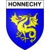 Honnechy 59 ville sticker blason écusson autocollant adhésif