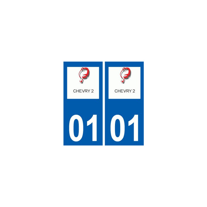 01 Chevry logo ville autocollant plaque sticker