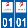 01 Chevry logo city sticker, plate sticker