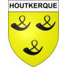 Pegatinas escudo de armas de Houtkerque adhesivo de la etiqueta engomada