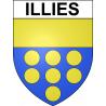 Pegatinas escudo de armas de Illies adhesivo de la etiqueta engomada