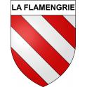 La Flamengrie 59 ville sticker blason écusson autocollant adhésif