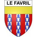 Le Favril 59 ville sticker blason écusson autocollant adhésif