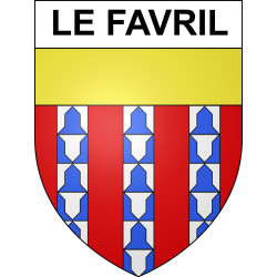 Le Favril Sticker wappen, gelsenkirchen, augsburg, klebender aufkleber