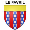 Pegatinas escudo de armas de Le Favril adhesivo de la etiqueta engomada