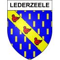 Lederzeele Sticker wappen, gelsenkirchen, augsburg, klebender aufkleber