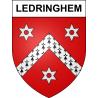 Ledringhem Sticker wappen, gelsenkirchen, augsburg, klebender aufkleber